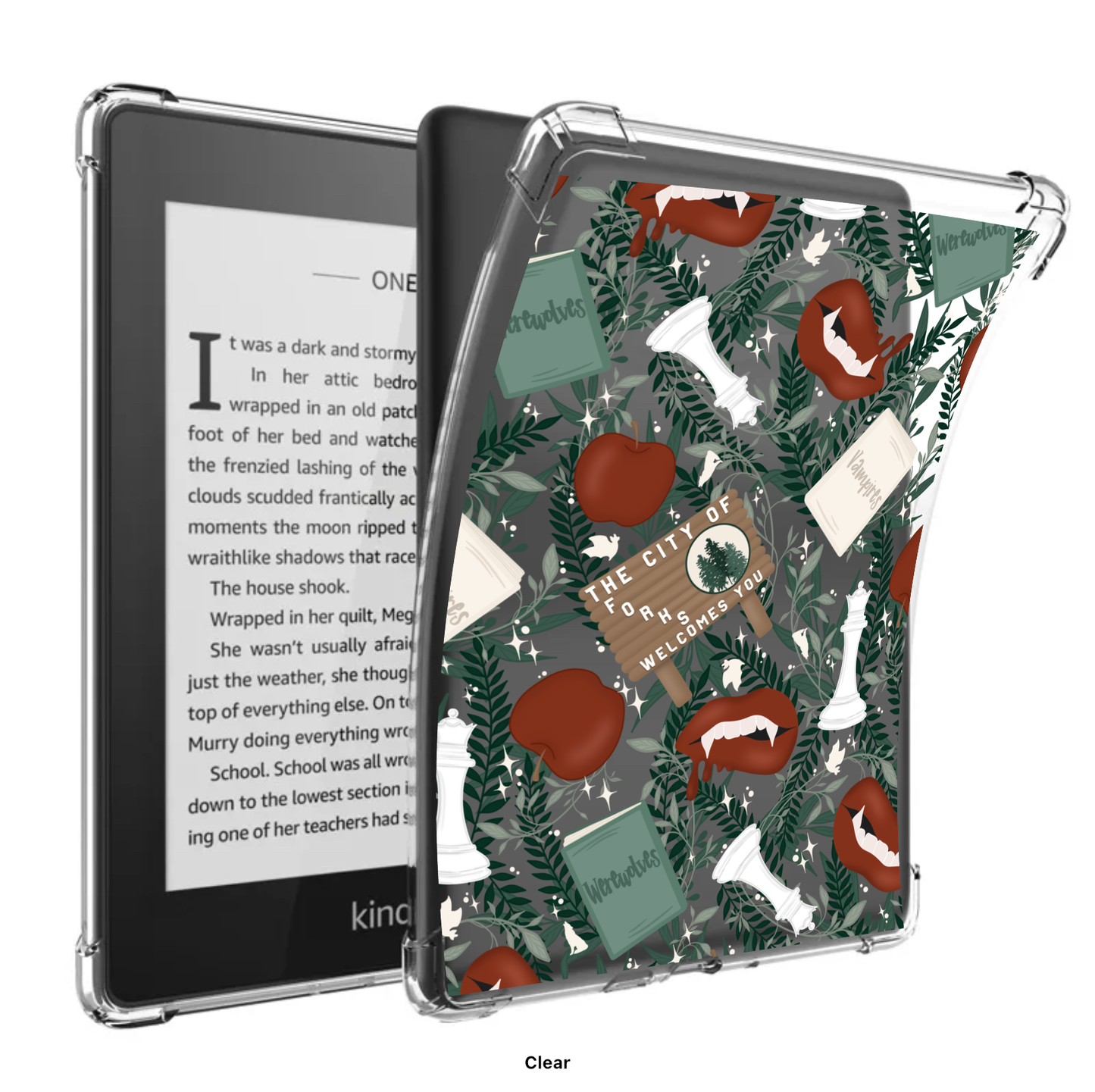 Soft Clear Kindle Case | Forks, Washington
