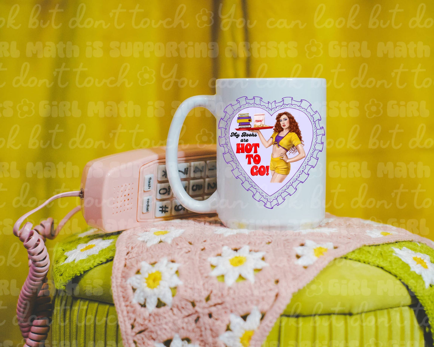 My Books are Hot To Go Bookish Coffee Mug