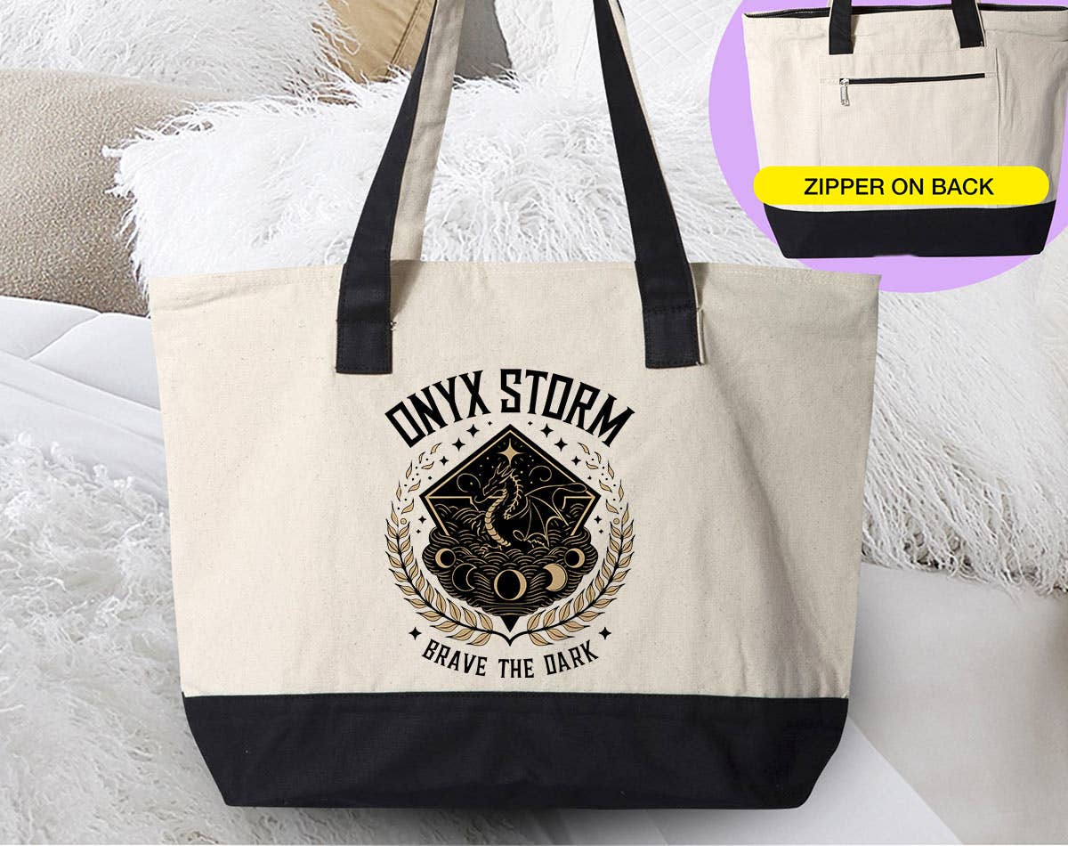Onyx Storm - Fourth Wing Book Inspired Tote Bag