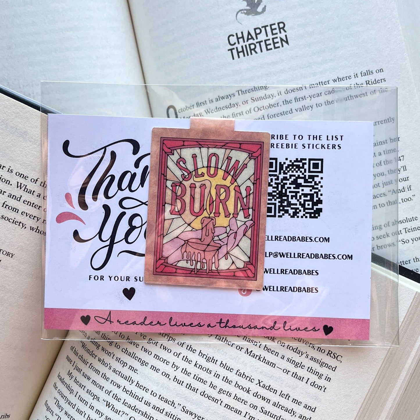 Book Tropes Slow Burn Magnetic Bookmark Book Lover Gift