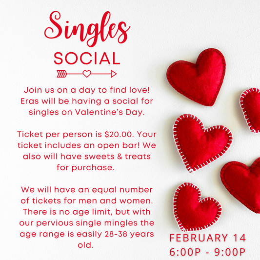 Singles Social - February 14th - 6:00p-9:00p