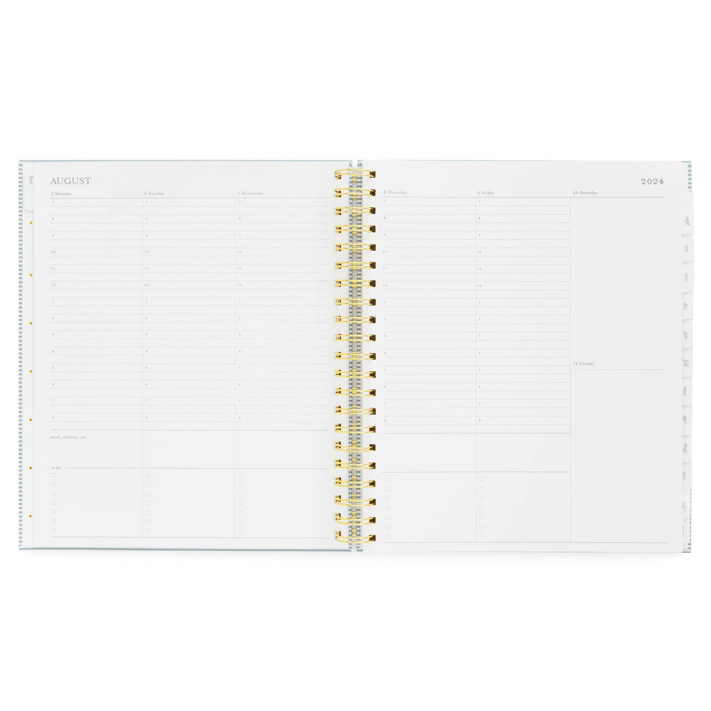 2024-2025 Large Weekly Spiral Academic Planner