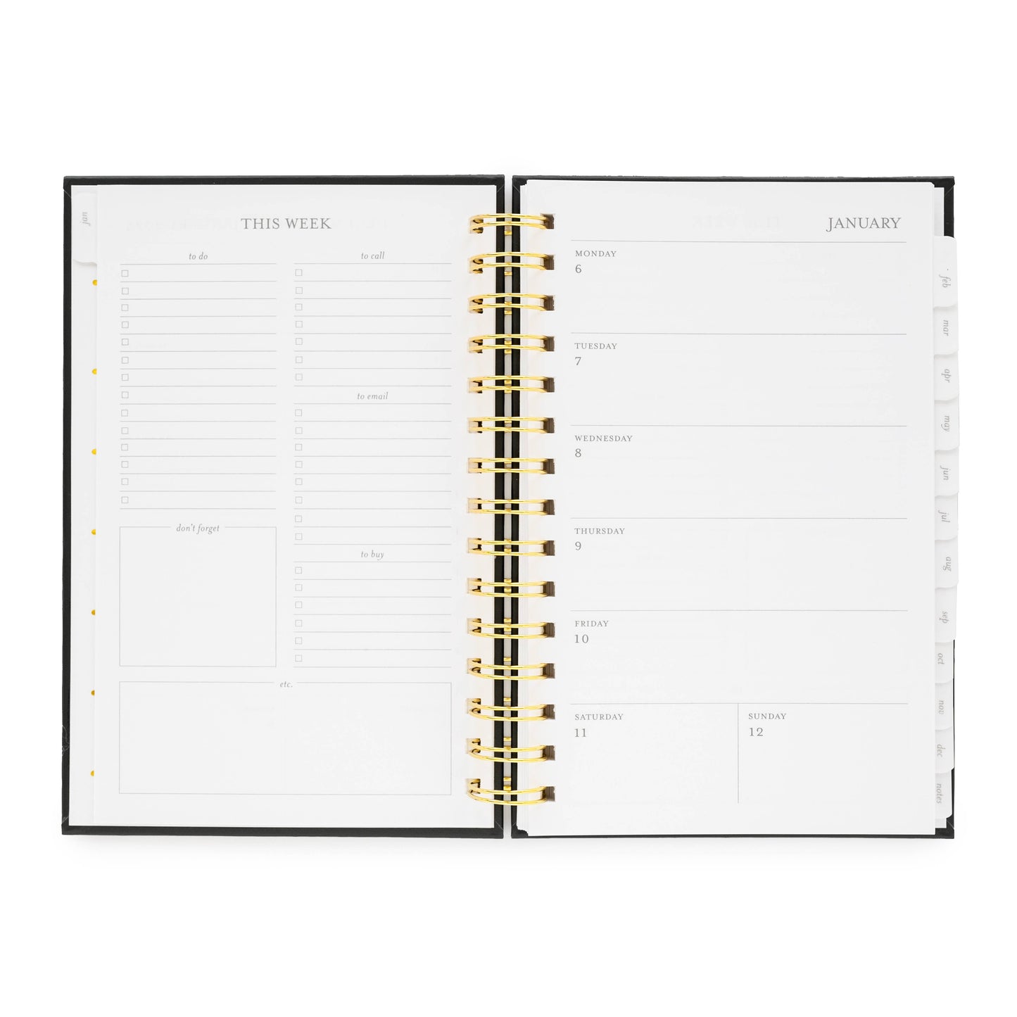 2025 Pale Pink Small Spiral Planner