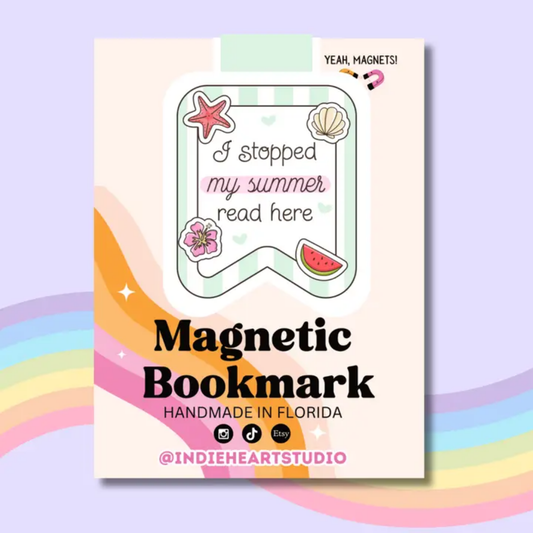 Stopped Reading Here Summer | Magnetic Bookmark