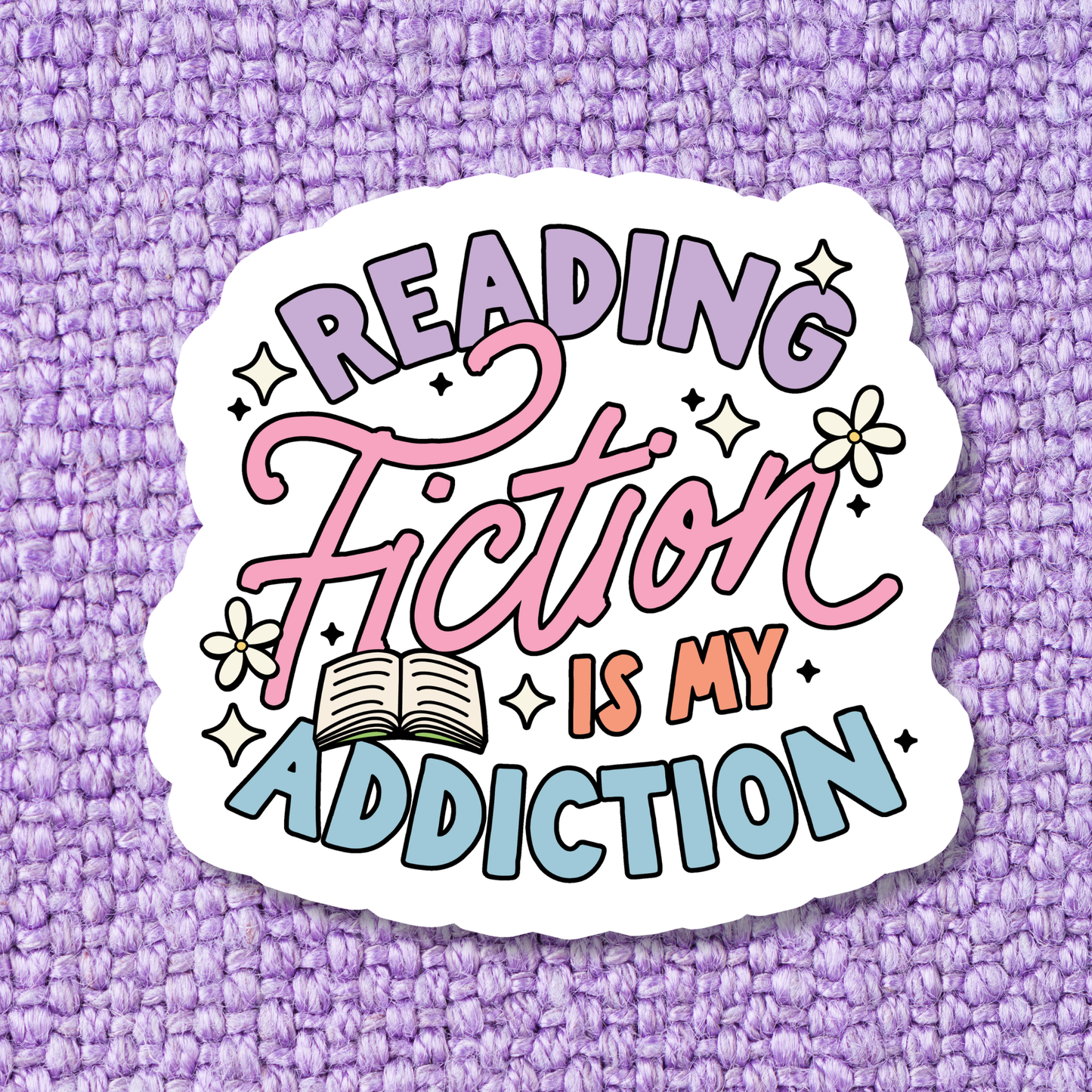 Book Bookish Books Fiction Waterproof Vinyl Sticker