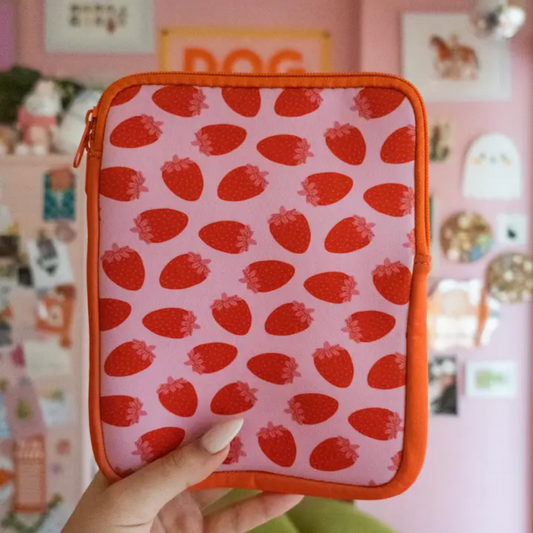 Zipper Strawberries Kindle & E-Reader Sleeve