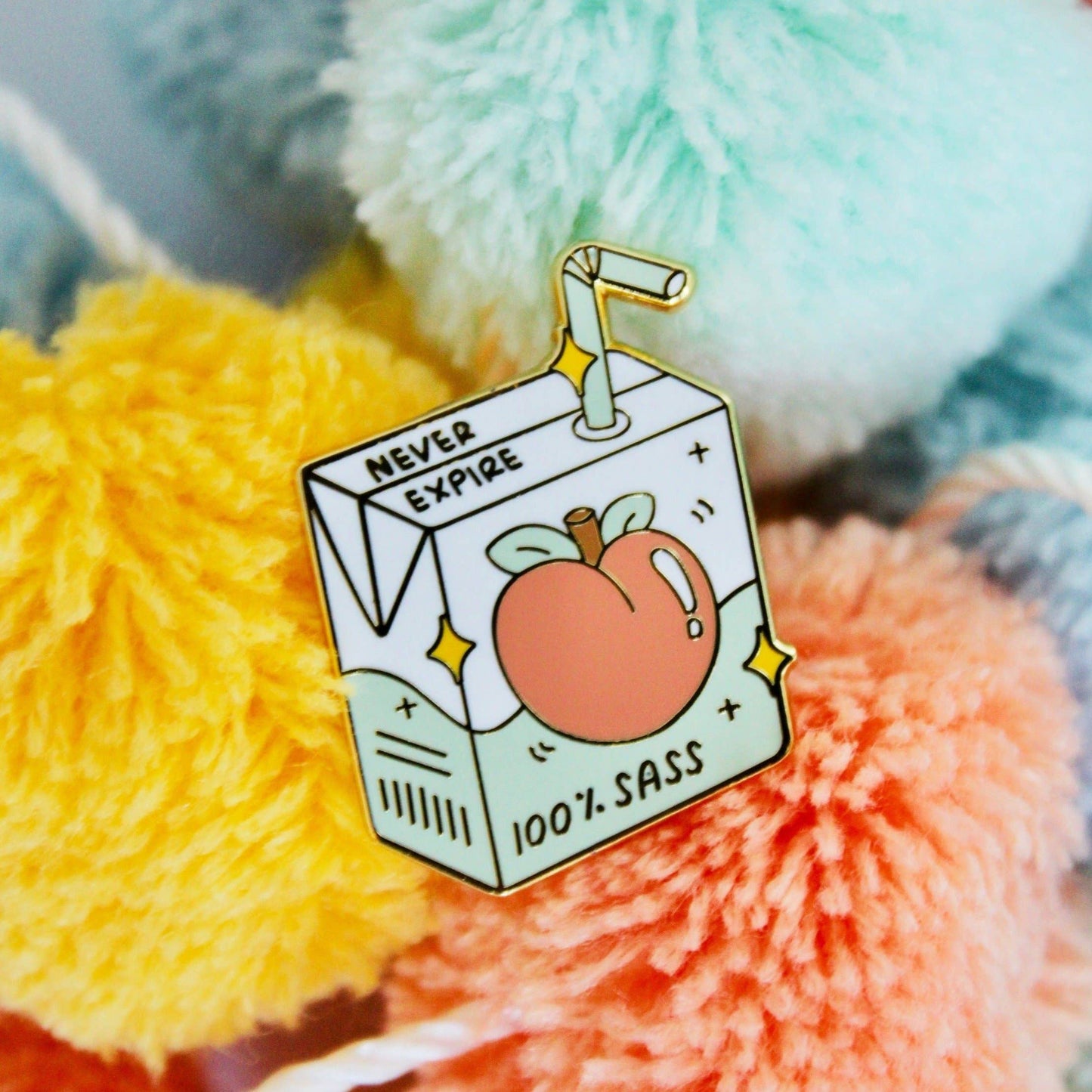 100% Sass Enamel Pin