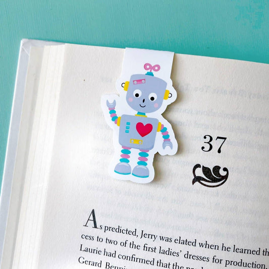 Waving Robot Magnetic Bookmark