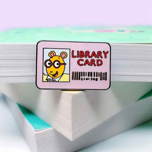 The Library Card Enamel Pin