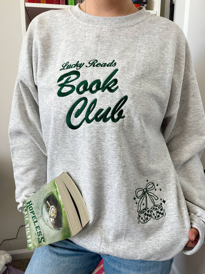Lucky Reads Embroidered Sweatshirt- St. Patricks Day