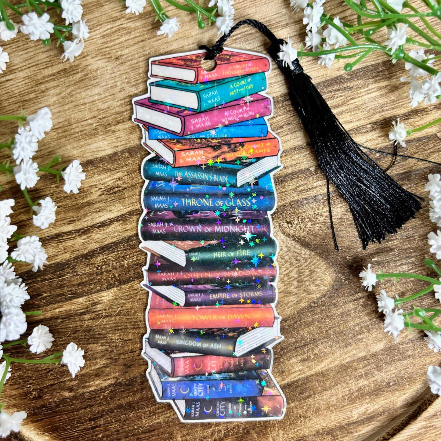 SJM Books Bookstack Cardstock Bookmark