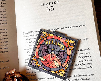 Magnetic Bookmark - Velaris Stained Glass Bookish Gift