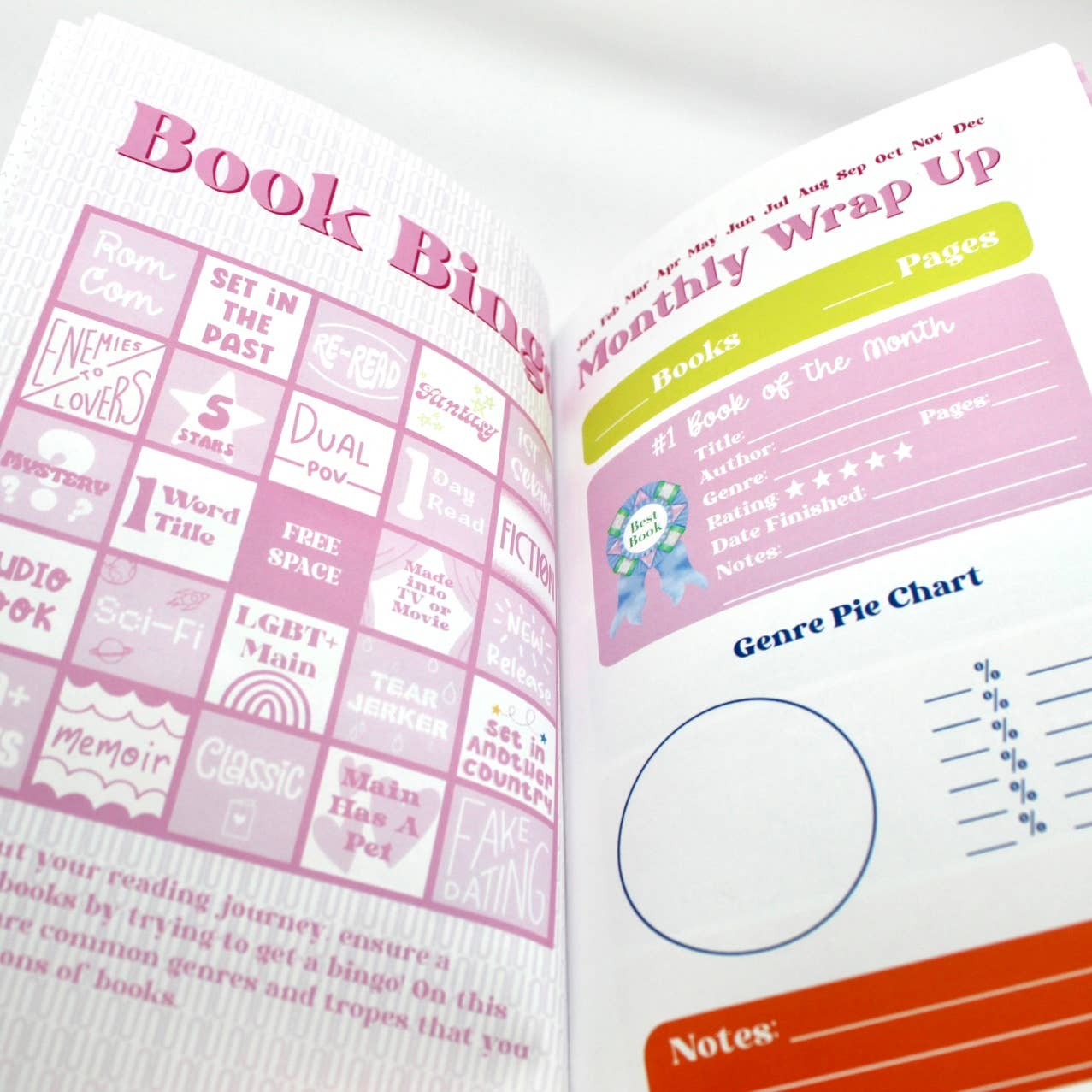Reading Journal, Book Tracker, Reading Challenge Book
