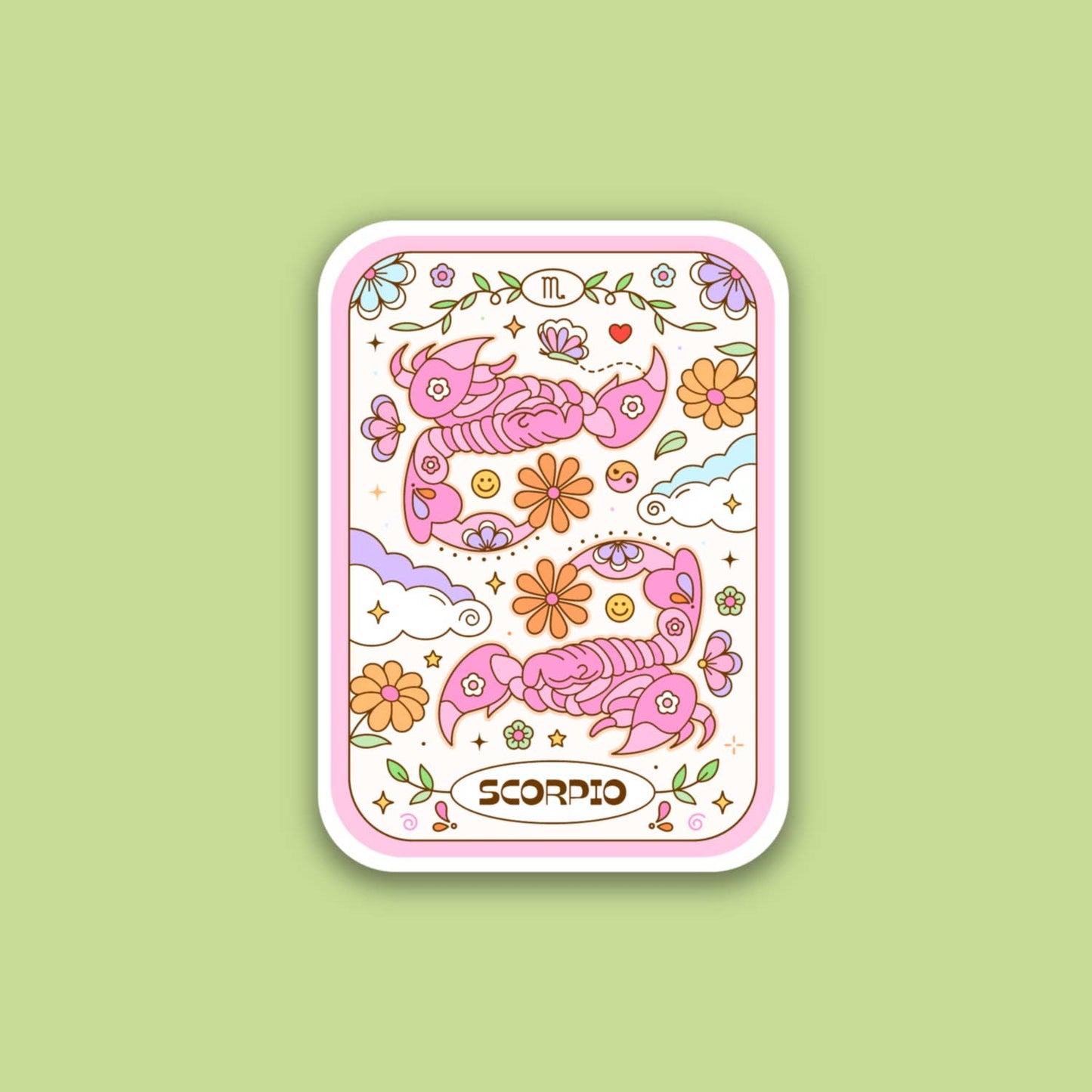 Scorpio, Tarot Zodiac Card Sticker