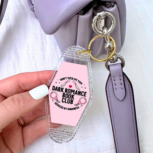 Smut Romance Bookish Bookstore Books Motel Keychain