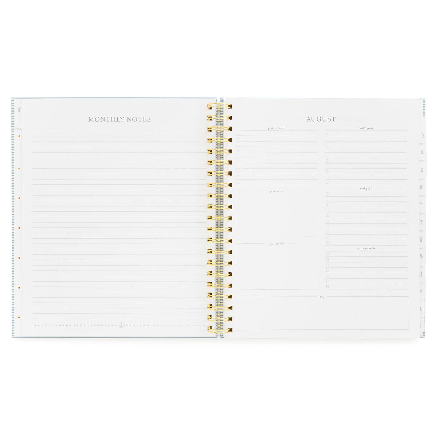 2024-2025 Large Weekly Spiral Academic Planner