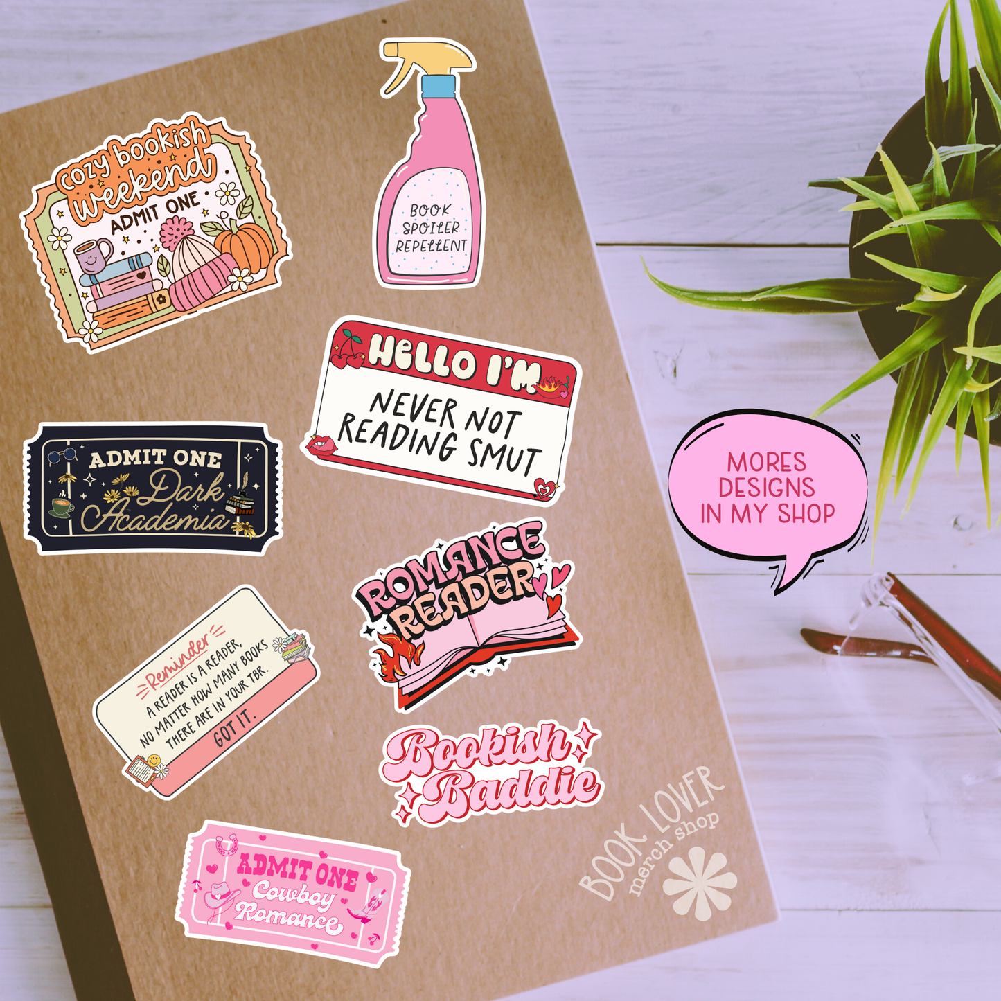 Violent Little Thing Stickers / Bookish Stickers