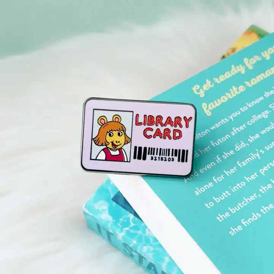 Little Sister Library Card Pin