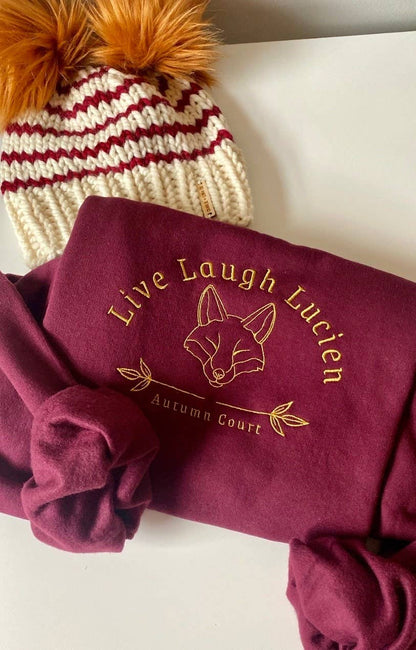 Officially Licenced Lucien ACOTAR Embroidered Crewneck Sweatshirt | SJM Merch
