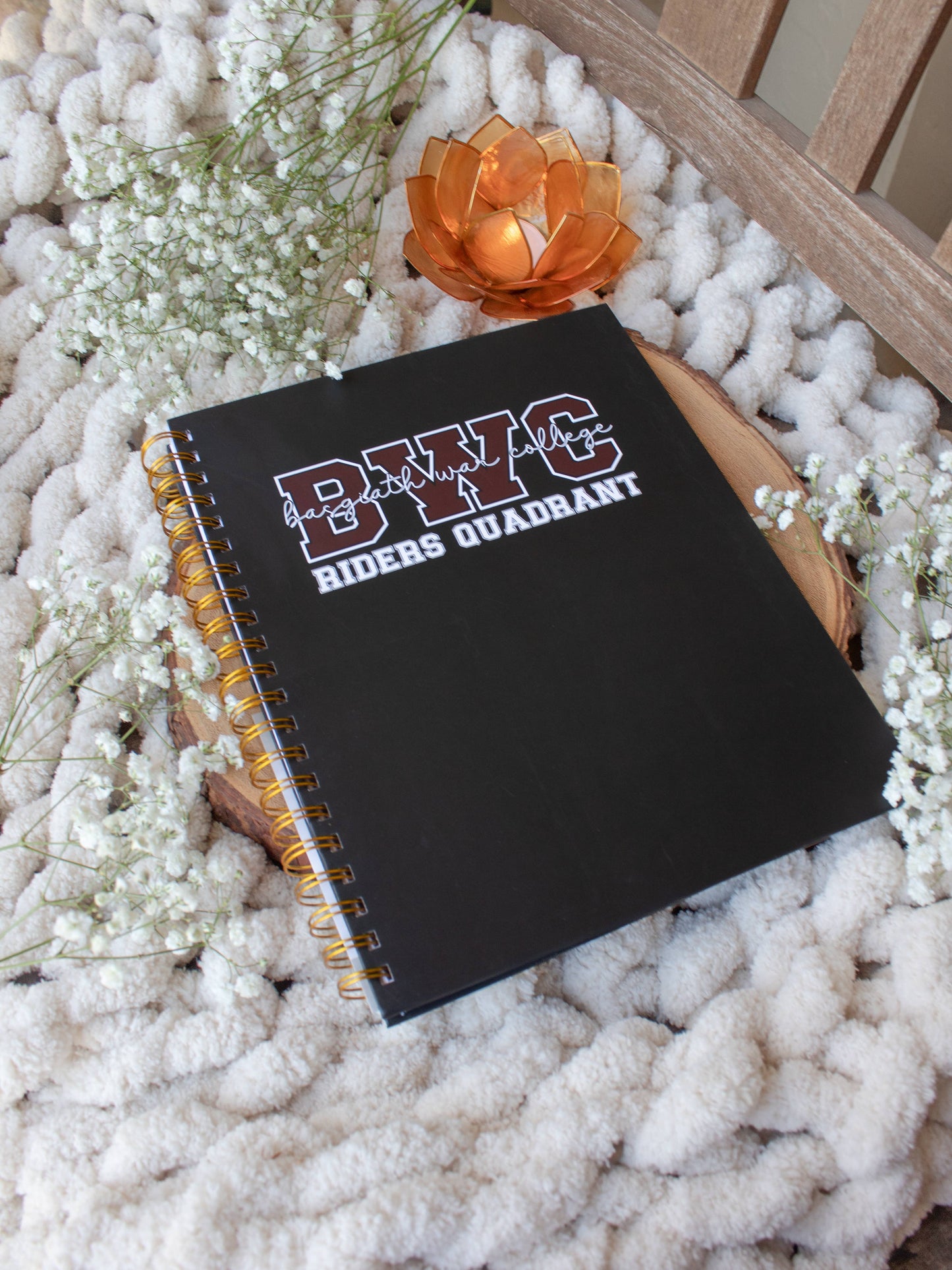 Fourth Wing Hardcover Spiral Notebook | College Ruled