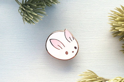 Bunny Bun Enamel Pin