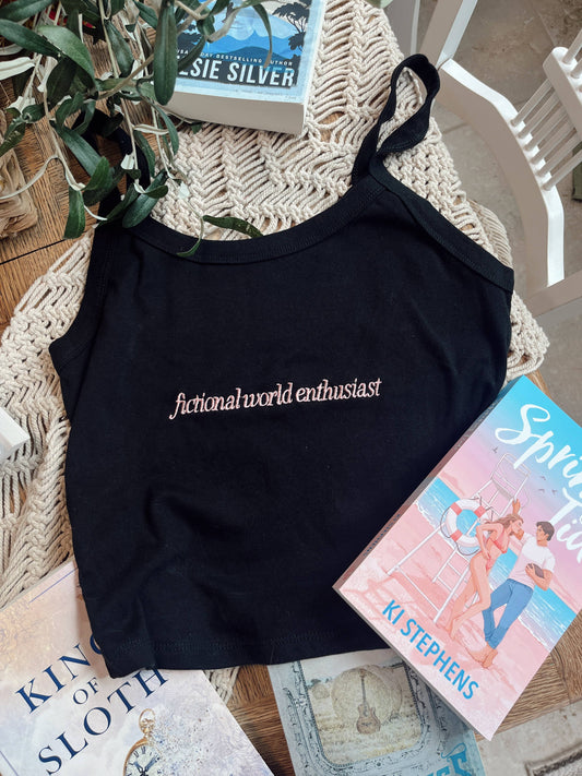 Fictional World Enthusiast- Bookish Baby Tee