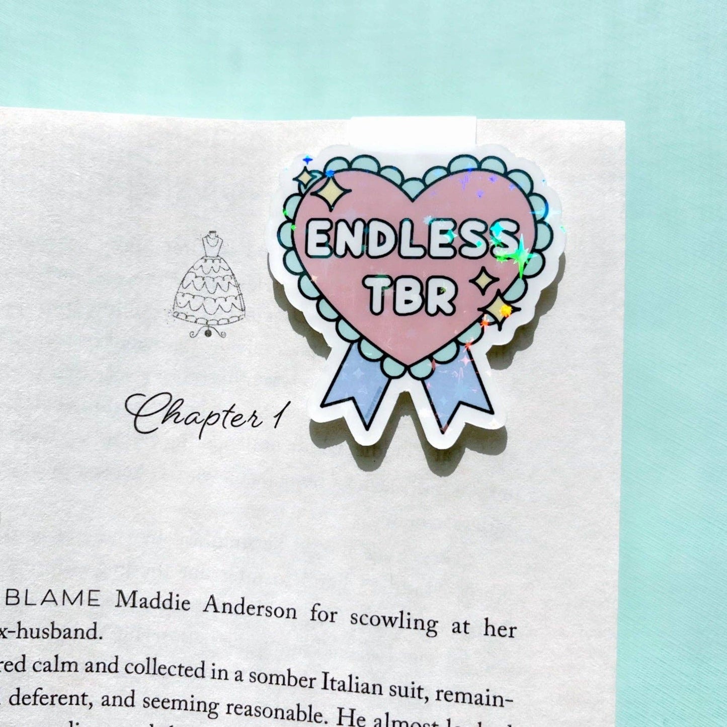 Sparkle Endless TBR Magnetic Bookmark