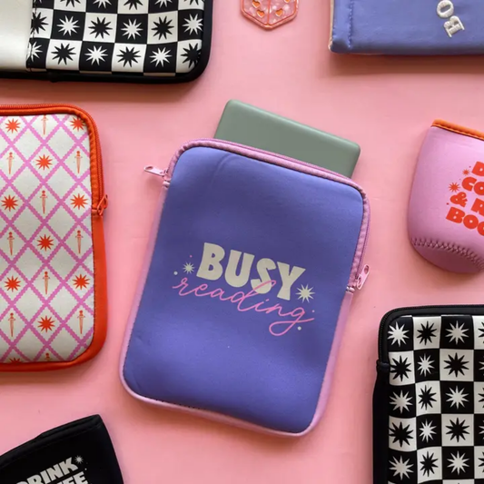 Zipper Busy Reading Kindle & E-Reader Sleeve