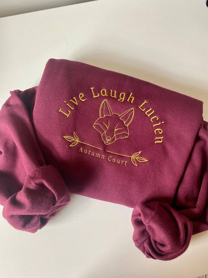 Officially Licenced Lucien ACOTAR Embroidered Crewneck Sweatshirt | SJM Merch