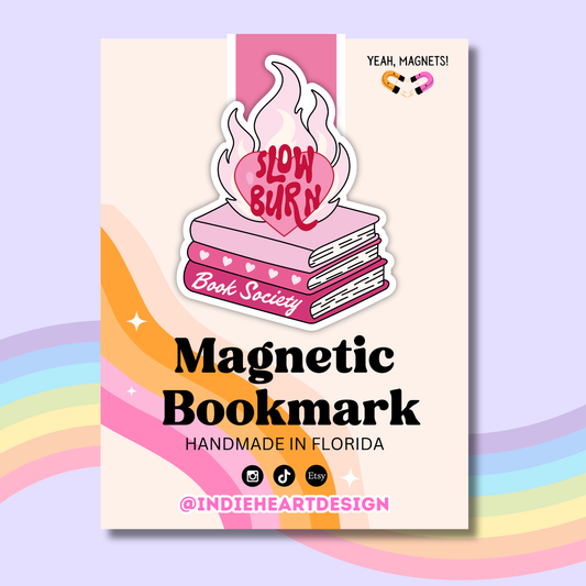 Slow Burn Book Society Magnetic Bookmark