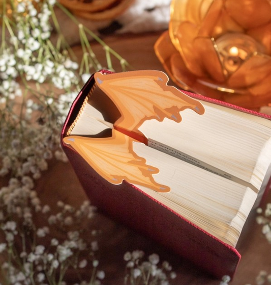3D Dragon Wings Bookmark | Soft Touch-gold