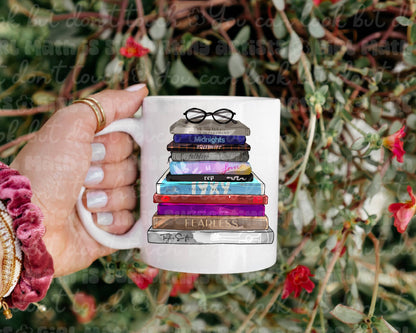 Taylor Eras Inspired Book Coffee Mug
