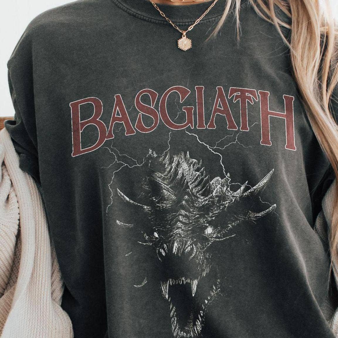 Basgiath War College Shirt - Distressed Iron Flame Merch