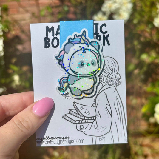 Panda Unicorn Magnetic Bookmark
