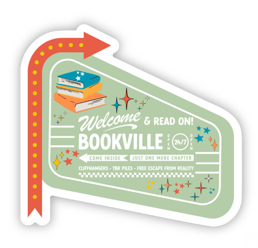 Welcome to Bookville Sticker –Wander Through Books