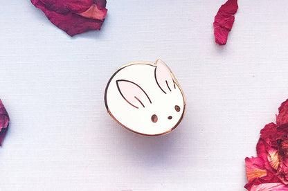 Bunny Bun Enamel Pin