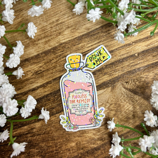 Endless TBR Remedy Bottle Sticker
