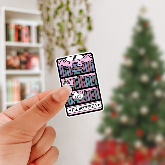 The Bookshelf Tarot Card Sticker