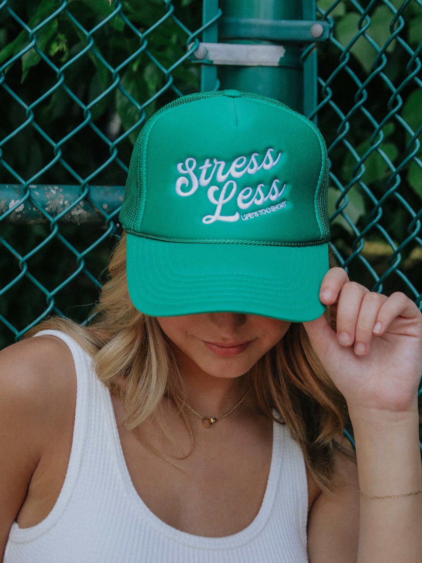 STRESS LESS TRUCKER HAT