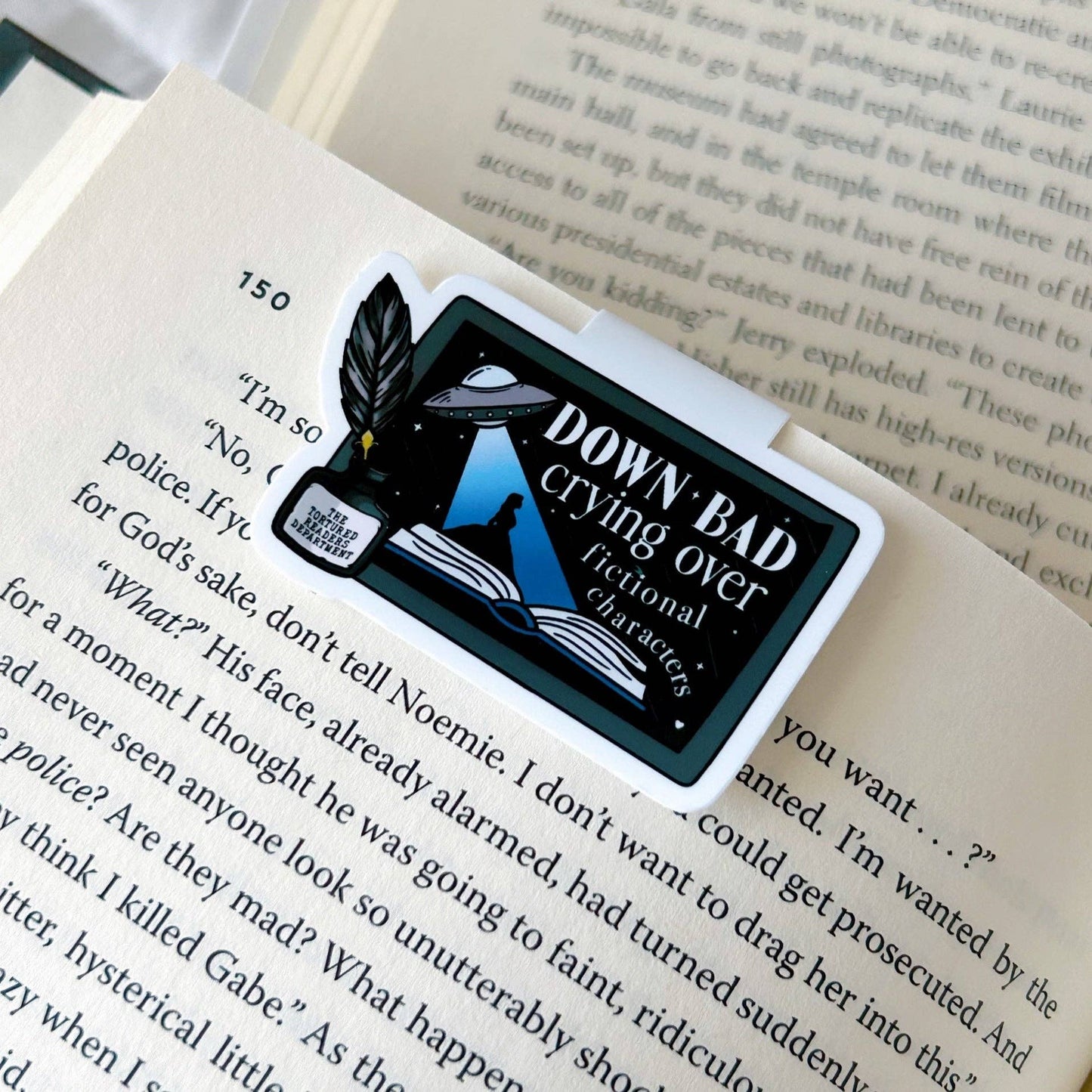 Crying Over Fictional Characters Magnetic Bookmark