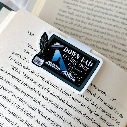Crying Over Fictional Characters Magnetic Bookmark