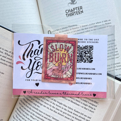 Book Tropes Slow Burn Magnetic Bookmark Book Lover Gift