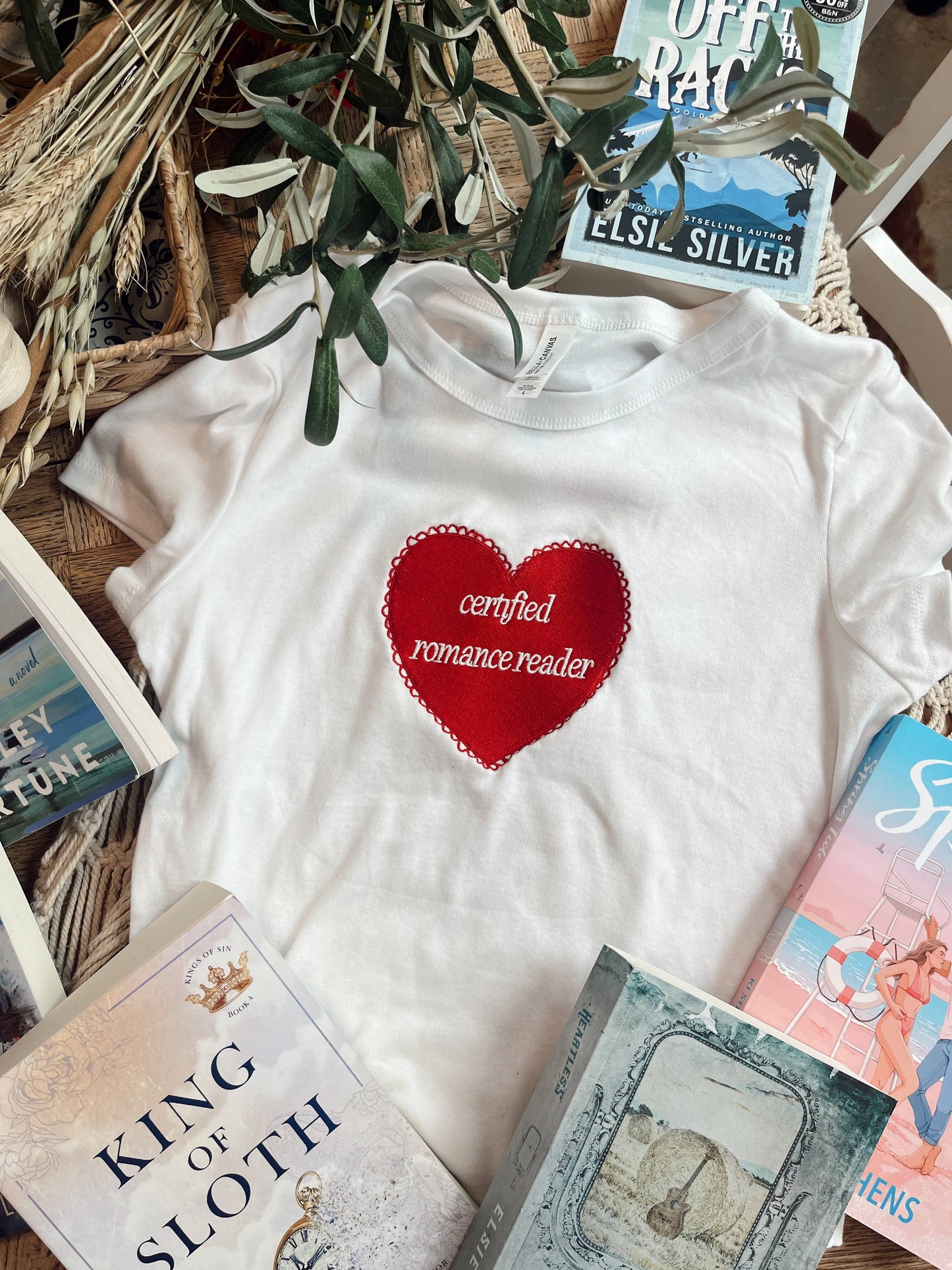 Certified Romance Reader- Bookish Baby Tee