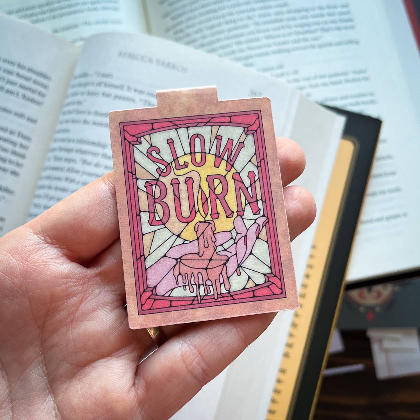 Book Tropes Slow Burn Magnetic Bookmark Book Lover Gift