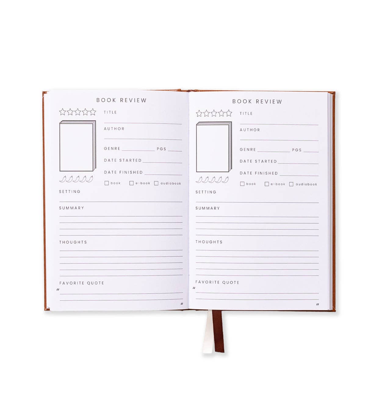 Book/Reading Journal Brown